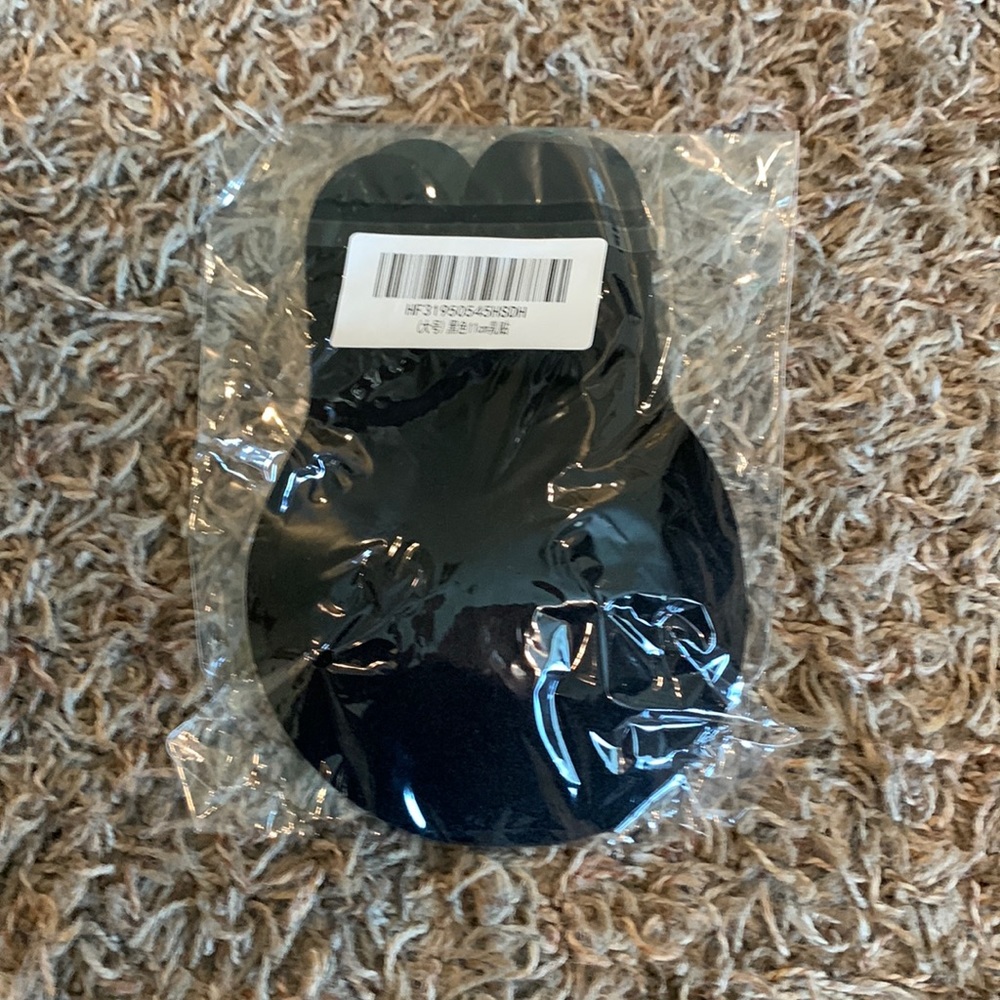 2- Adhesive Bra Size D Black